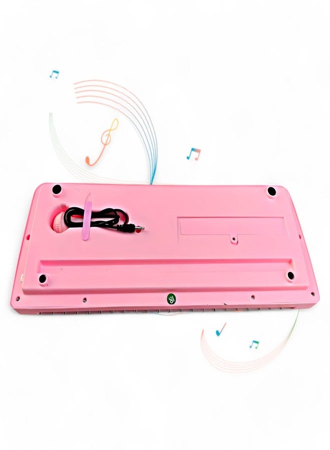 SARASI Kids Keyboard Piano, 37 Keys Piano Keyboard with Power Option, Musical Toy (37 Keys &8 Tones, 8 Rhythms 4 Percussion) [Pack of: 1, Pink] - Image 2